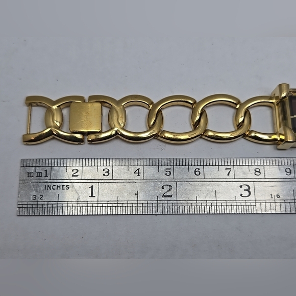 Ecclissi 80420 Womens Gold Tone Quartz Watch Brown Dial New Battery Working - Picture 8 of 9